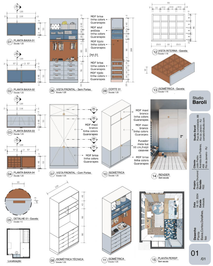 SketchUp X LayOut - Cozinha Verde-10