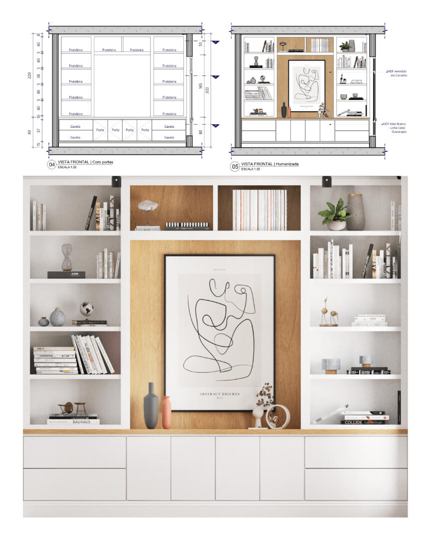 SketchUp X LayOut - Cozinha Verde-11