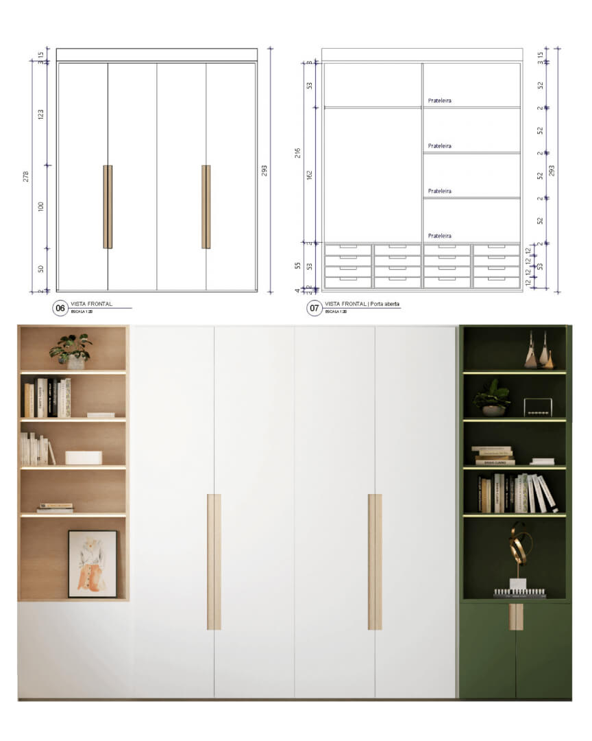 SketchUp X LayOut - Cozinha Verde-12