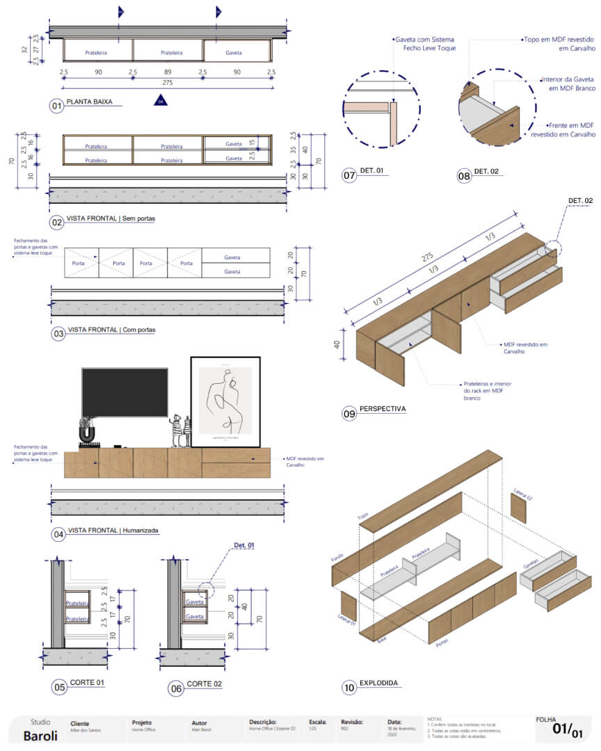 SketchUp X LayOut - Cozinha Verde-2