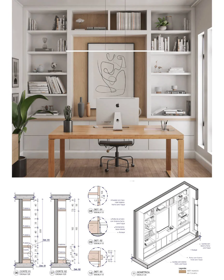 SketchUp X LayOut - Cozinha Verde-6
